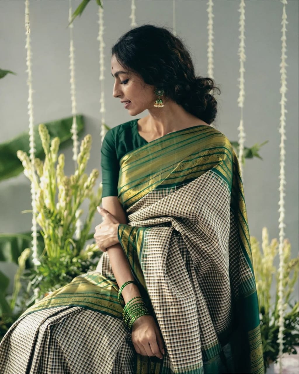 Dulcet Grey Soft Silk Saree With Glamorous Blouse Piece