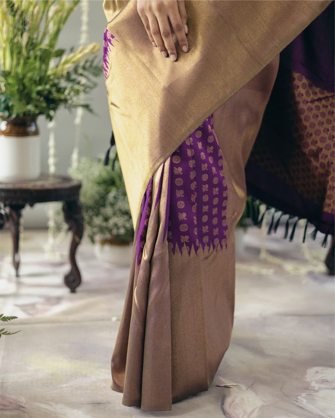 Arresting Purple Soft Silk Saree With Fancifull Blouse Piece