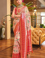 Coruscating Beige Color Patola Silk Saree With Blouse Piece