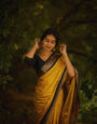 Enigmatic Yellow Color Banarasi Soft Silk Saree With Blouse Piece