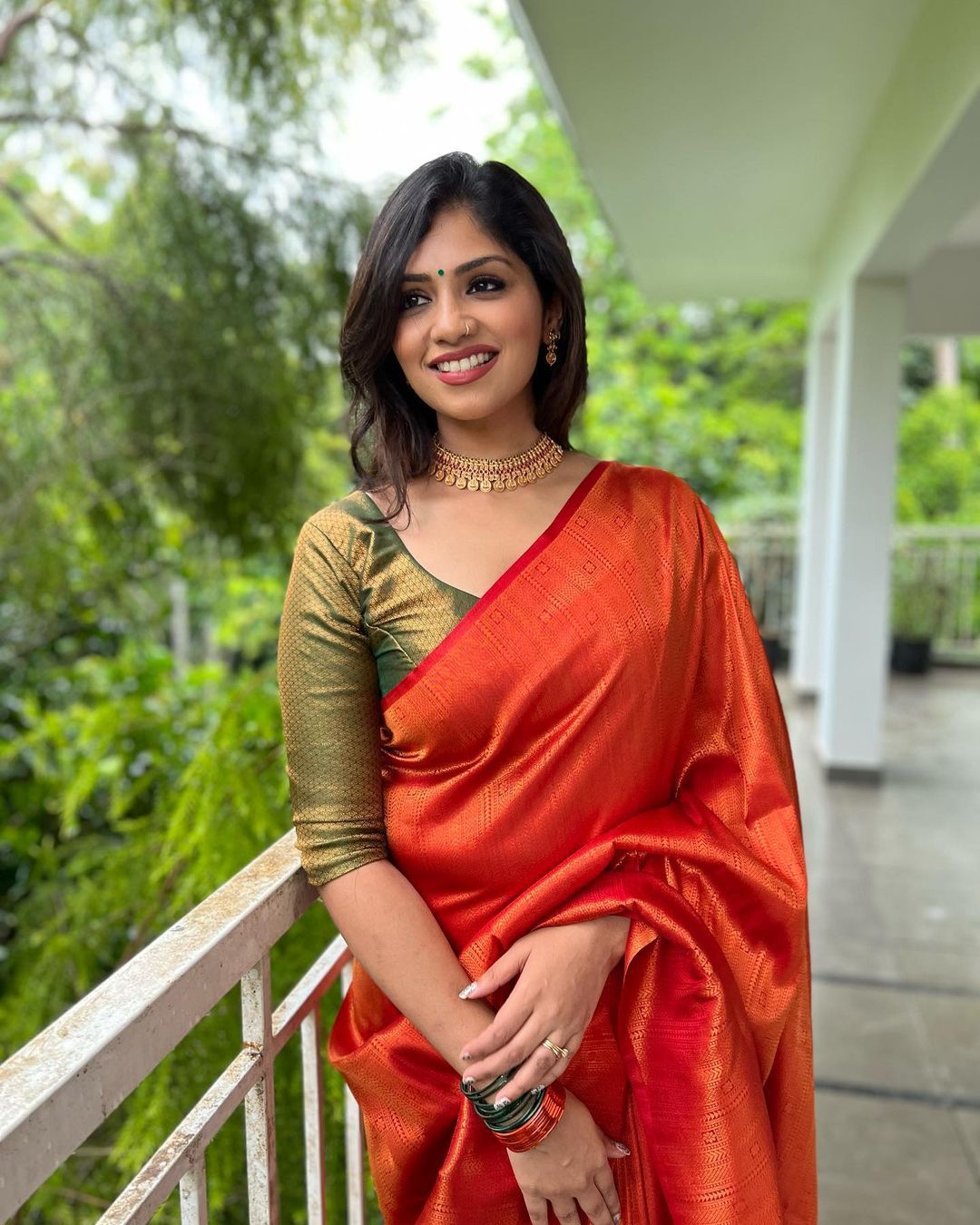 Sumptuous Red Color Soft Lichi Silk Saree With Blouse Piece