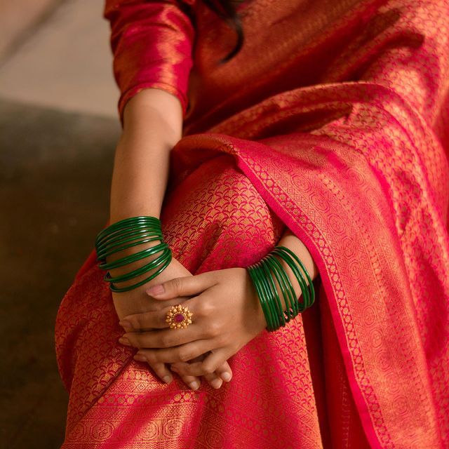 Opulent Dark Pink Color Soft Lichi Silk Saree With Blouse Piece