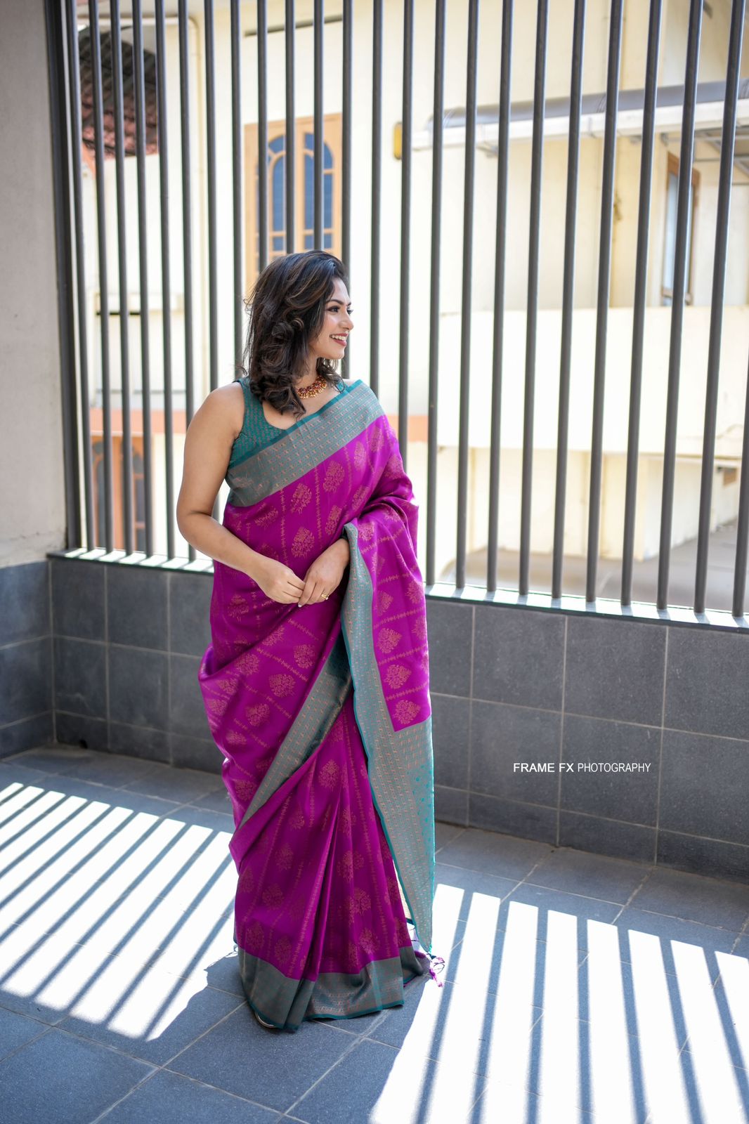 Elegance Purple Color Banarasi Soft Silk Saree With Blouse Piece