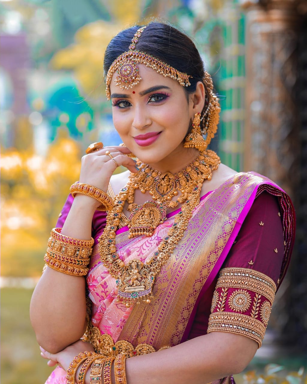 Enigmatic Pink Color Banarasi Soft Silk Saree
