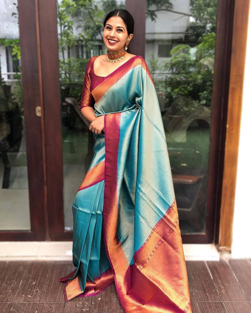 Firozi Color Banarasi