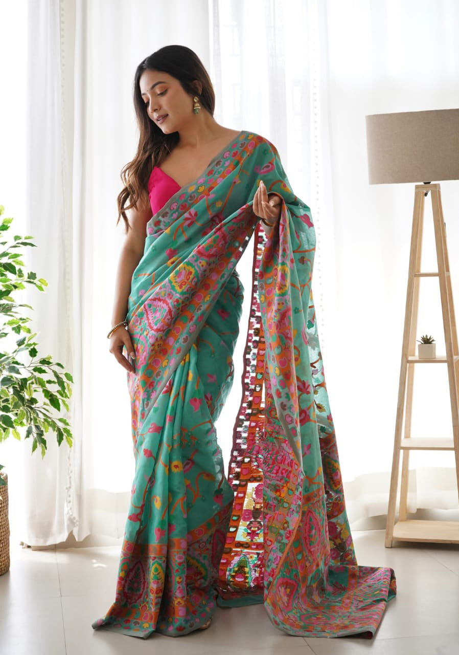 Glamorous Rama Green Color