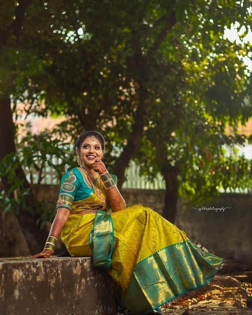 Charming Yellow Color Soft Lichi Silk Saree With Blouse Piece