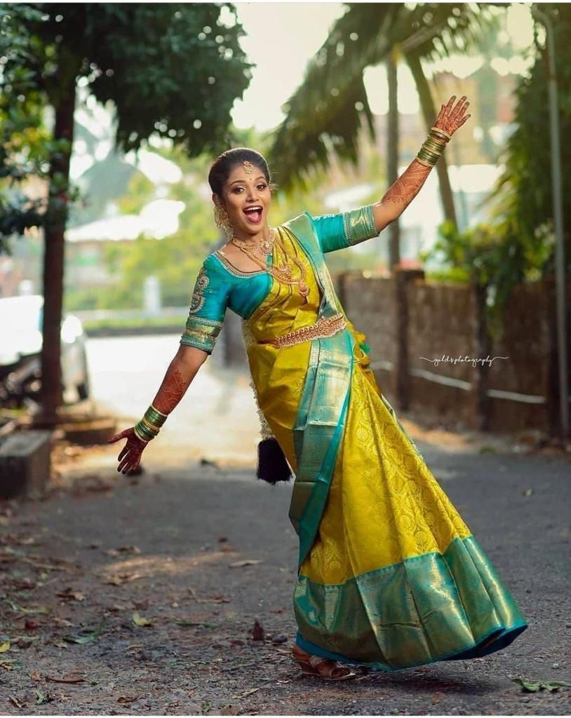 Charming Yellow Color Soft Lichi Silk Saree With Blouse Piece