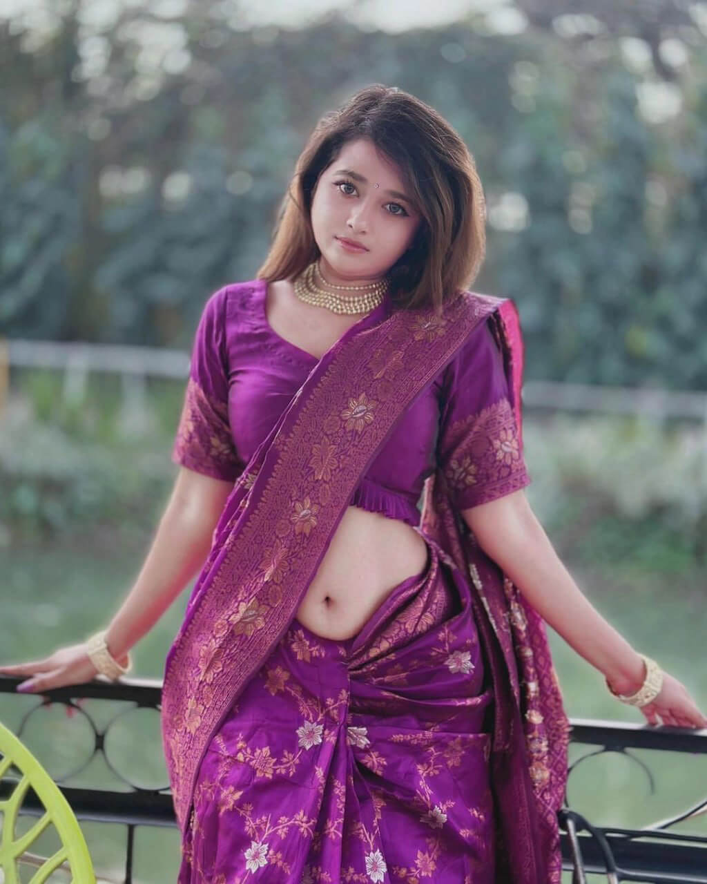 Purple Soft Silk Saree