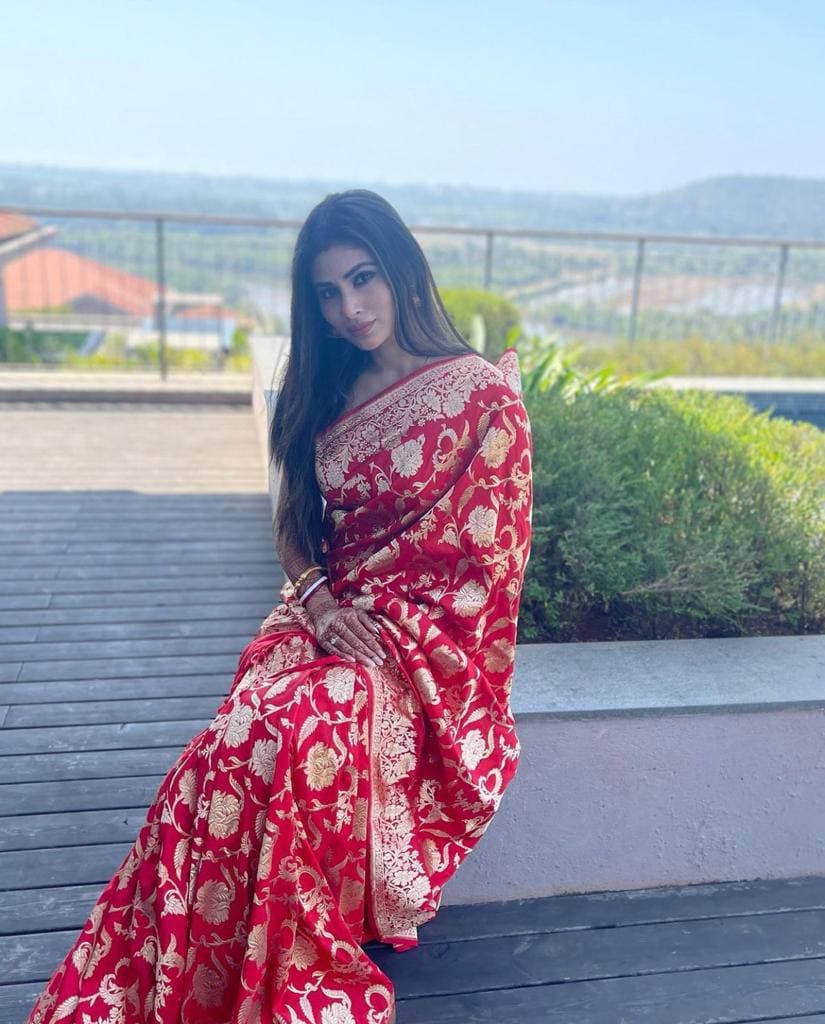  Red Color Banarasi Soft Silk Saree