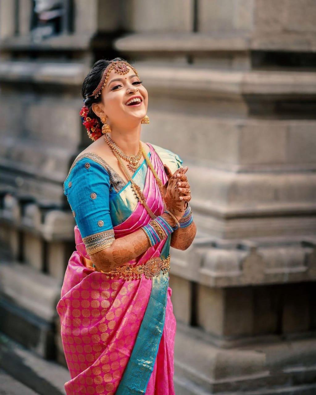 Enigmatic Dark Pink Color Banarasi Soft Silk Saree With Blouse Piece