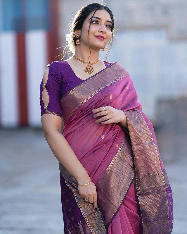 classy silk saree