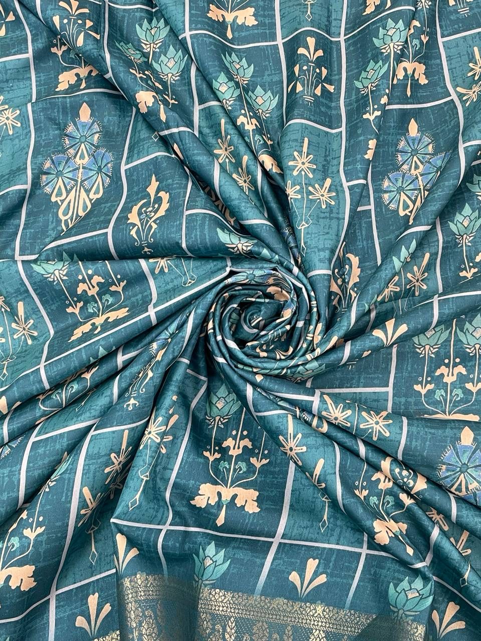 firozi colour saree collection