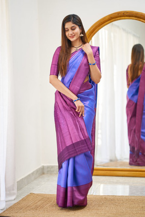 royal blue color blouse