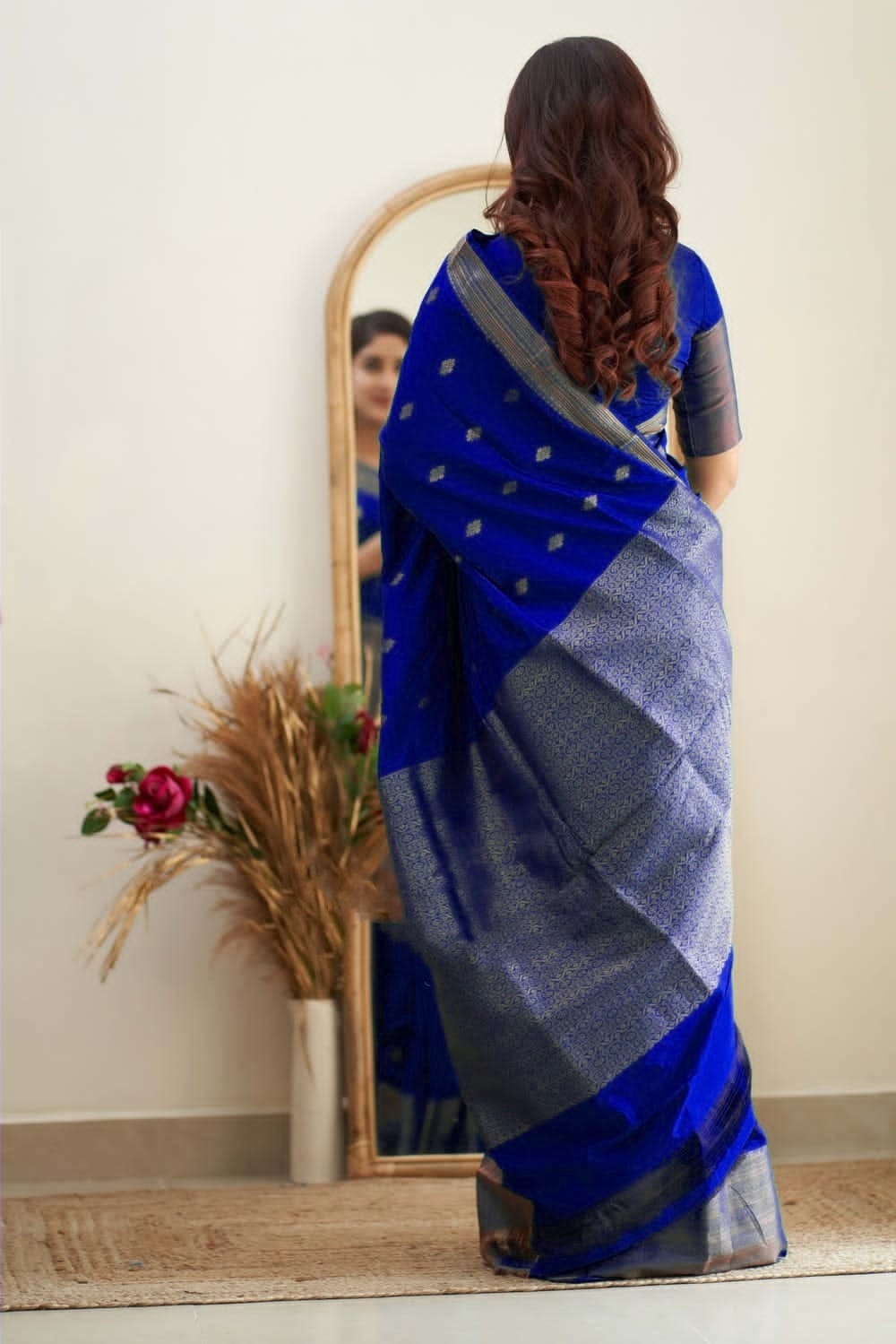 royal blue silk sarees