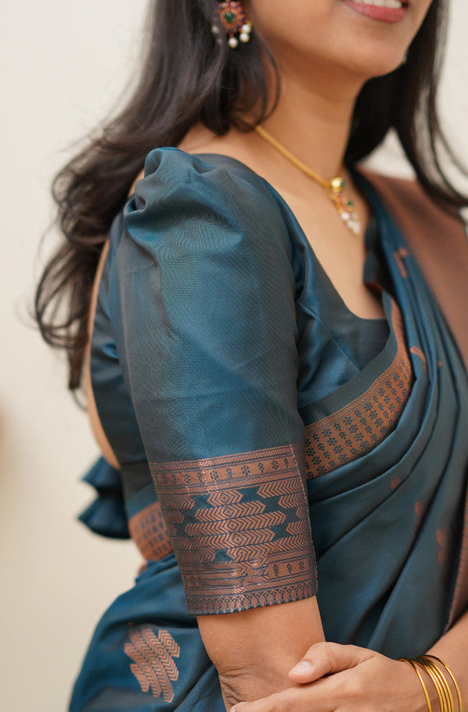  saree light rama colour